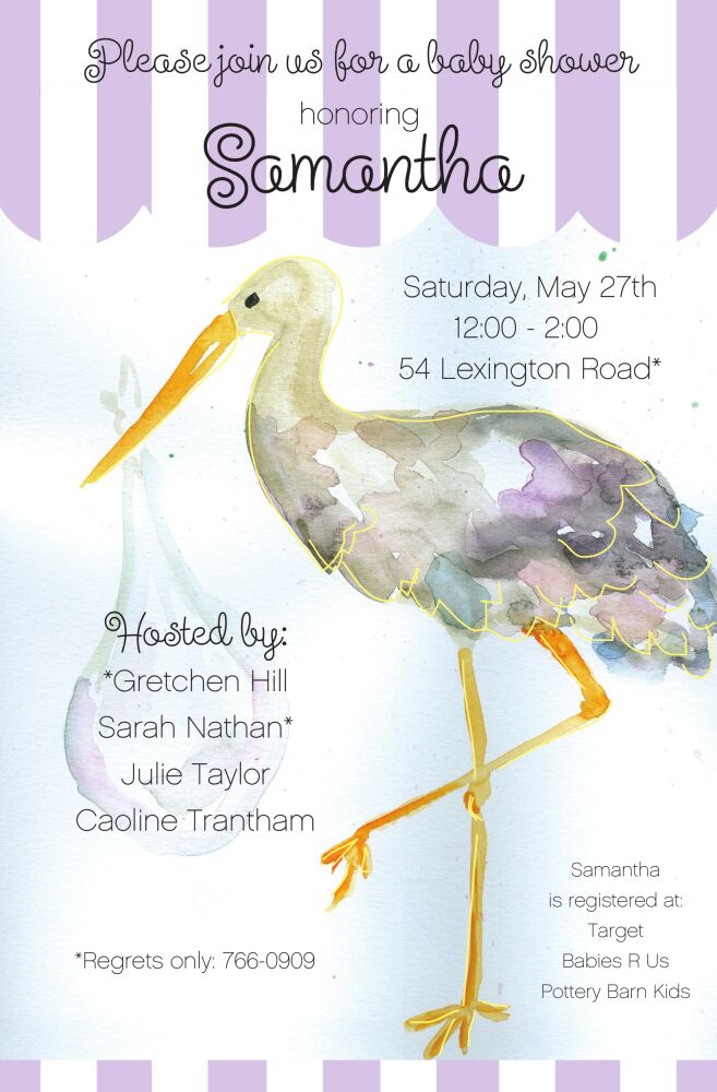 Stork Invitation