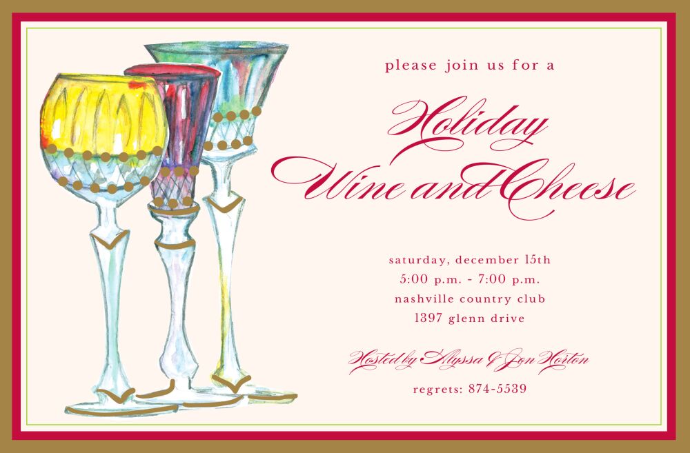 Festive Goblets Invitation