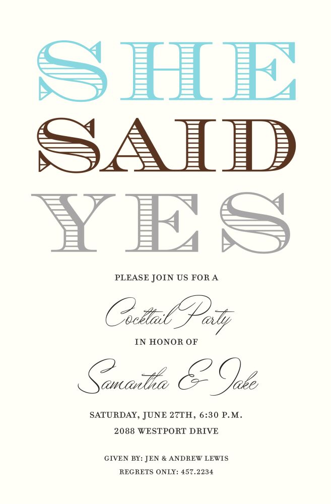 Yes Invitation