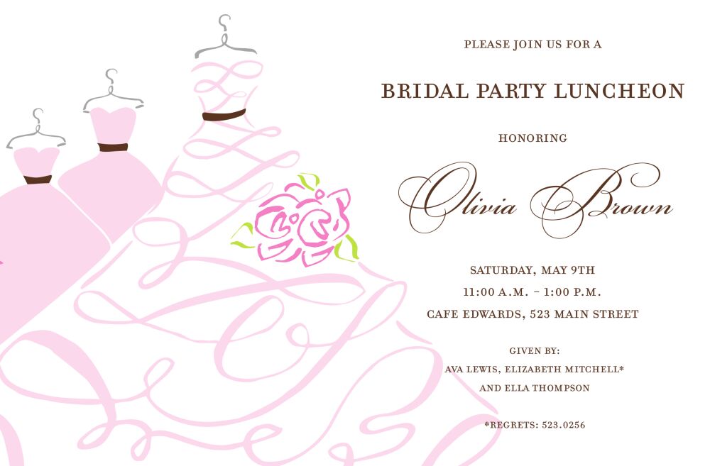 Twirl Bridesmaids Invitation