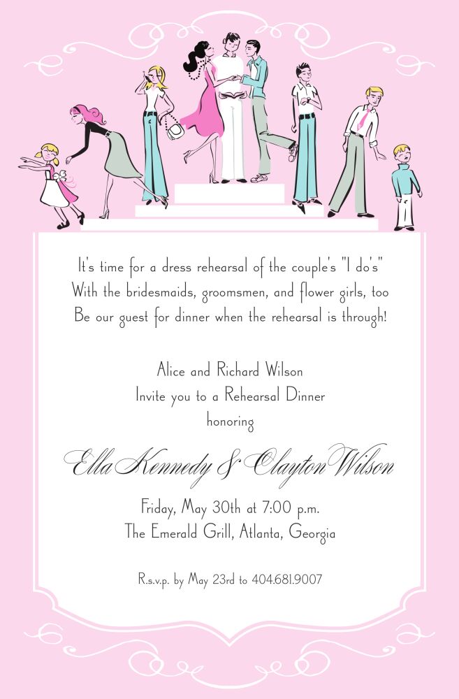 Wedding Rehearsal Invitation
