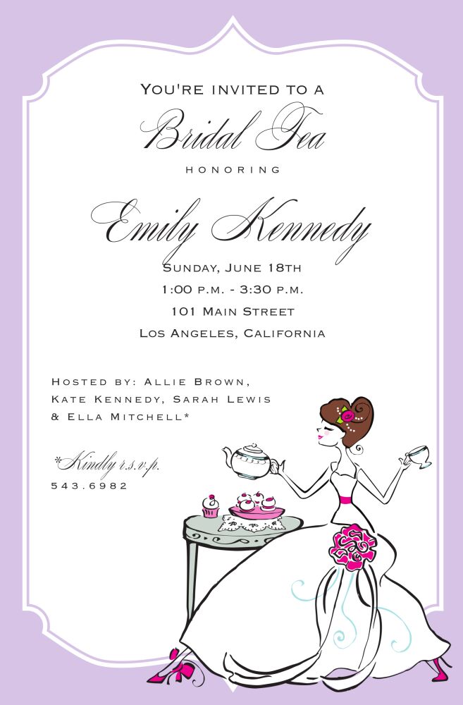 Tea Bride Invitation