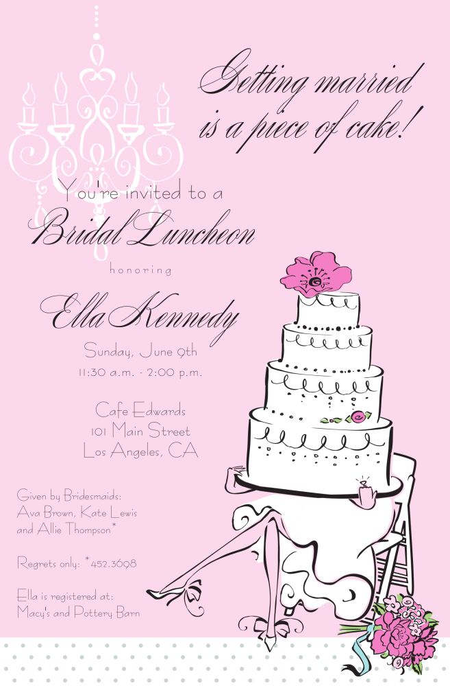 Legs Bride Invitation