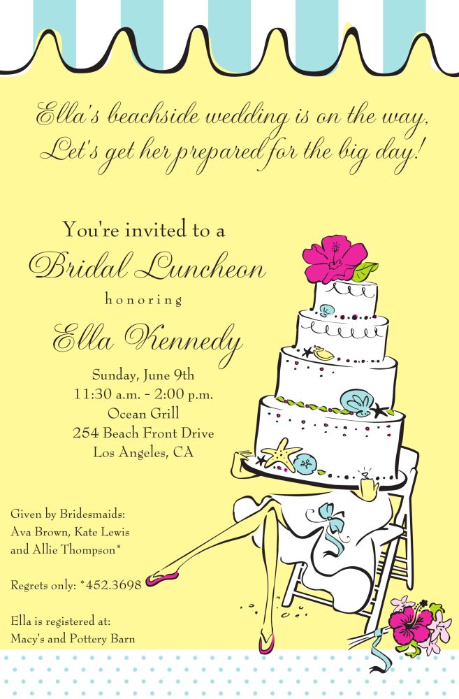 Beach Legs Invitation