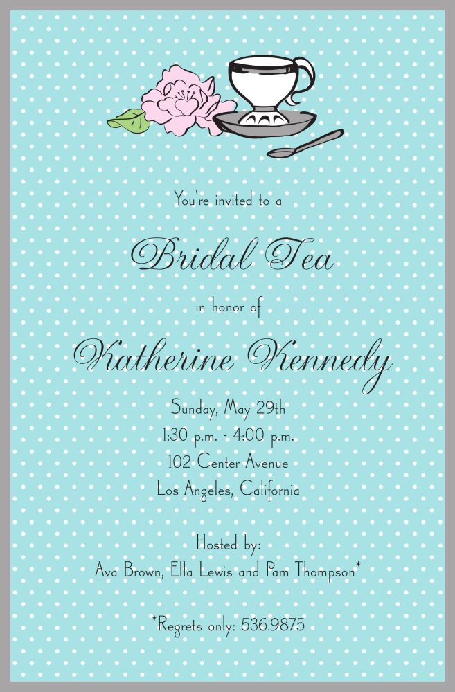 Teacup Peony Invitation