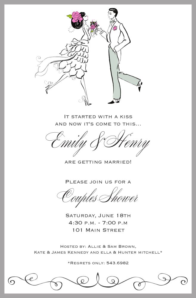 Vintage Couple Invitation