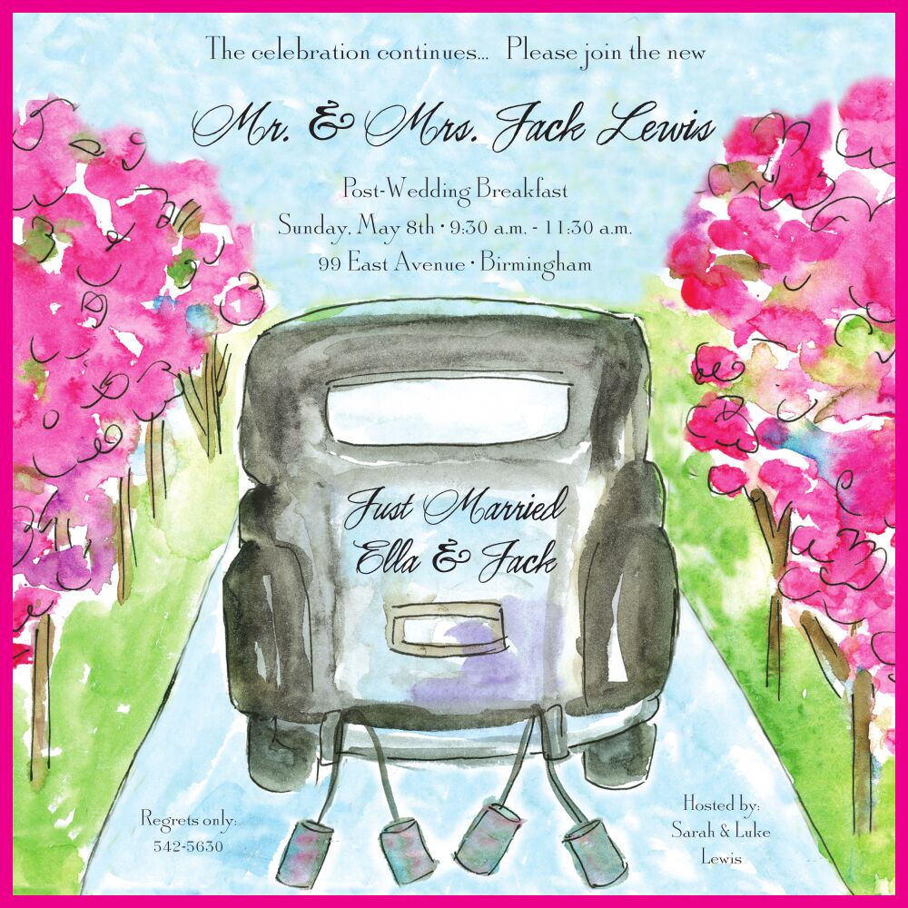 Just Married Invitation