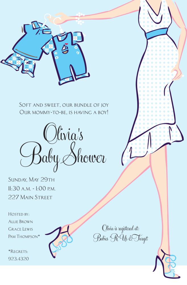 Boy Glee Invitation