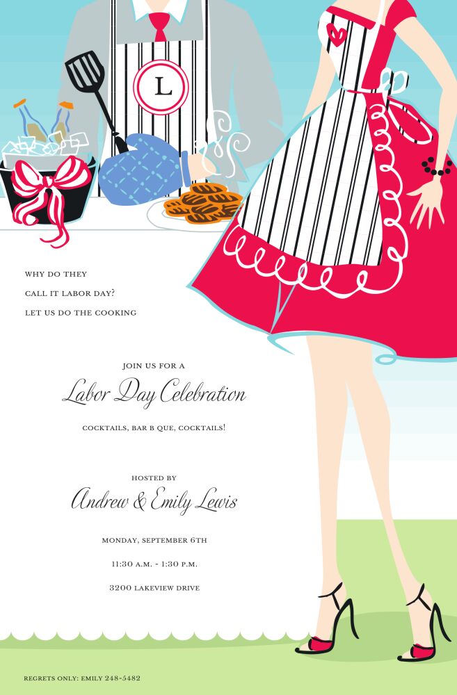 BBQ Couple Invitation