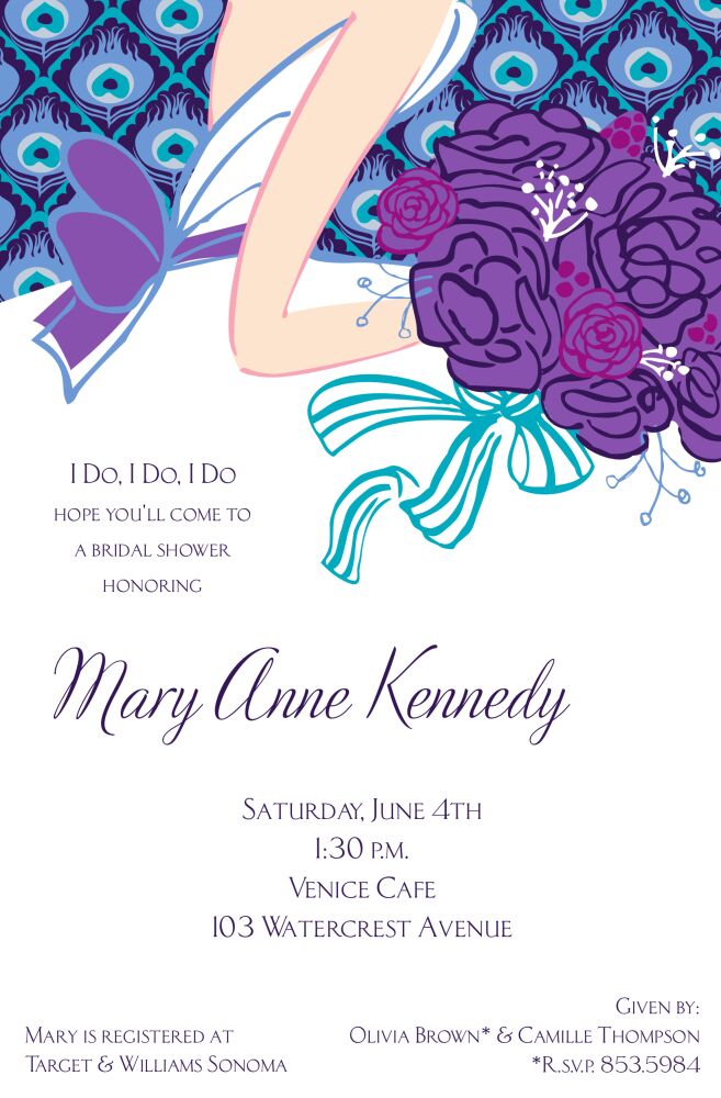 Indigo Bride Invitation