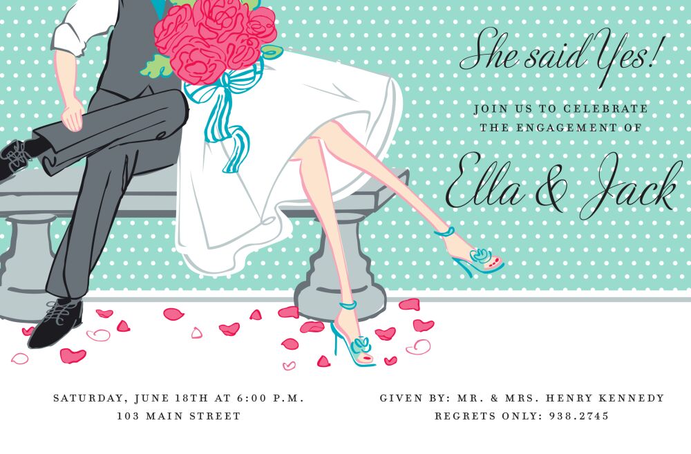 Park Bench Invitation