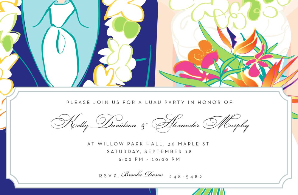 Tropical Couple Invitation