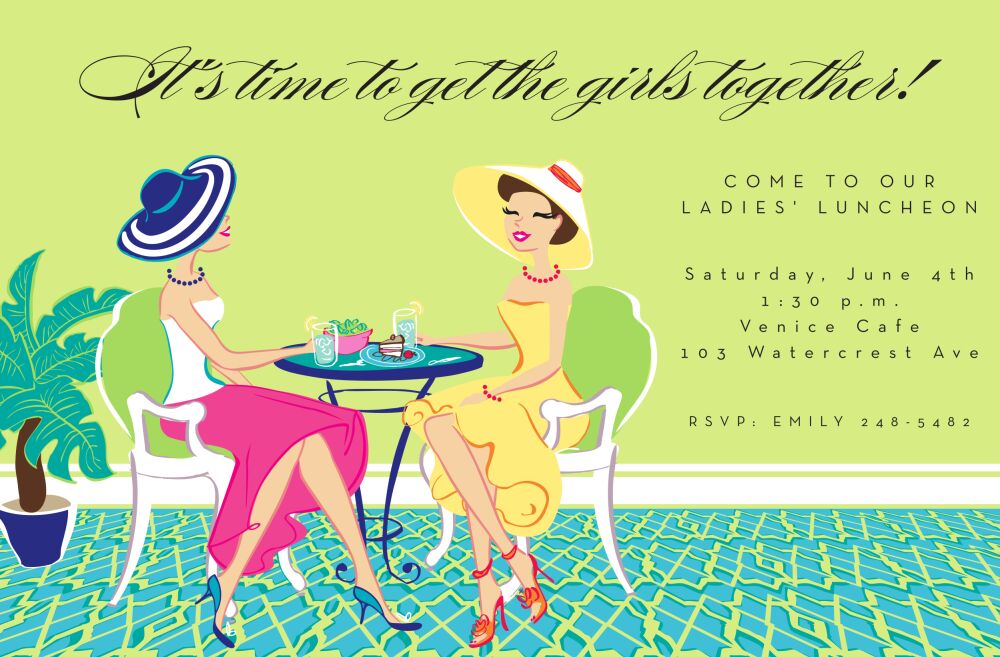 Lunch Girls Invitation