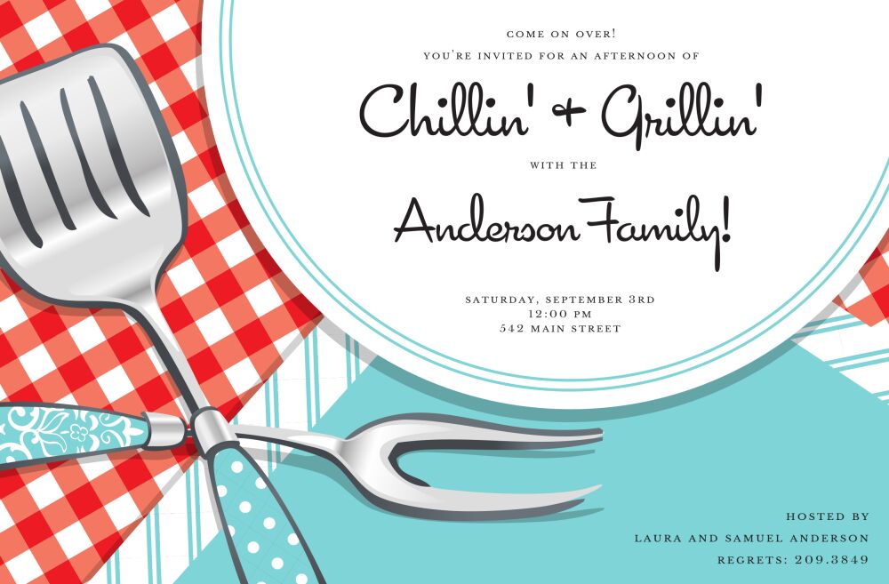 BBQ Swank Invitation
