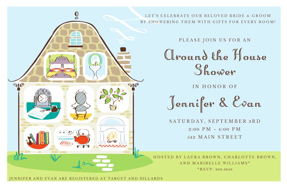 Cute Rooms Invitation