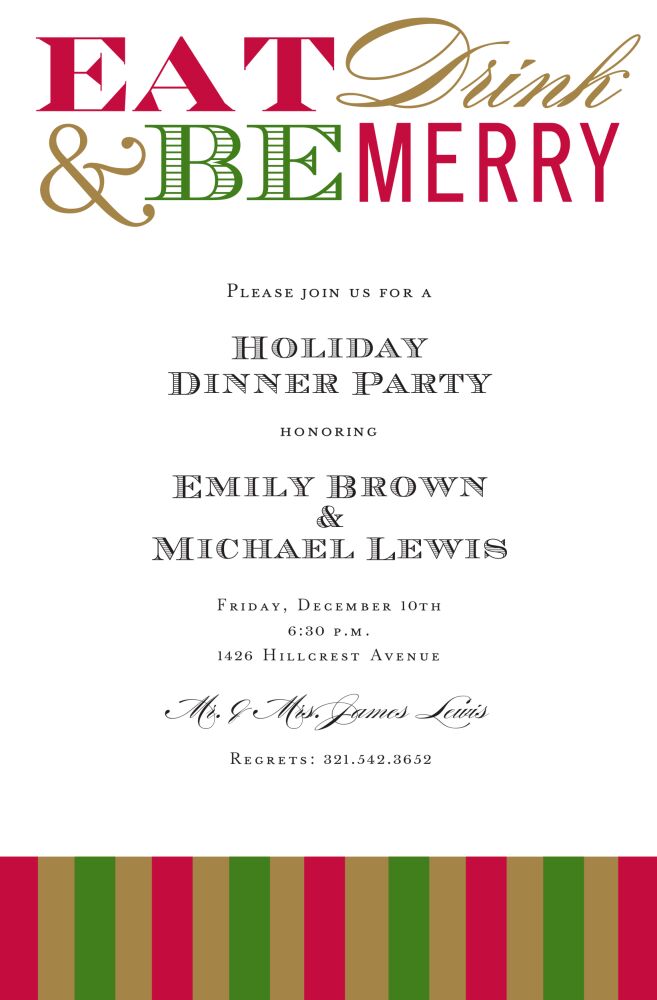 Be Merry Invitation