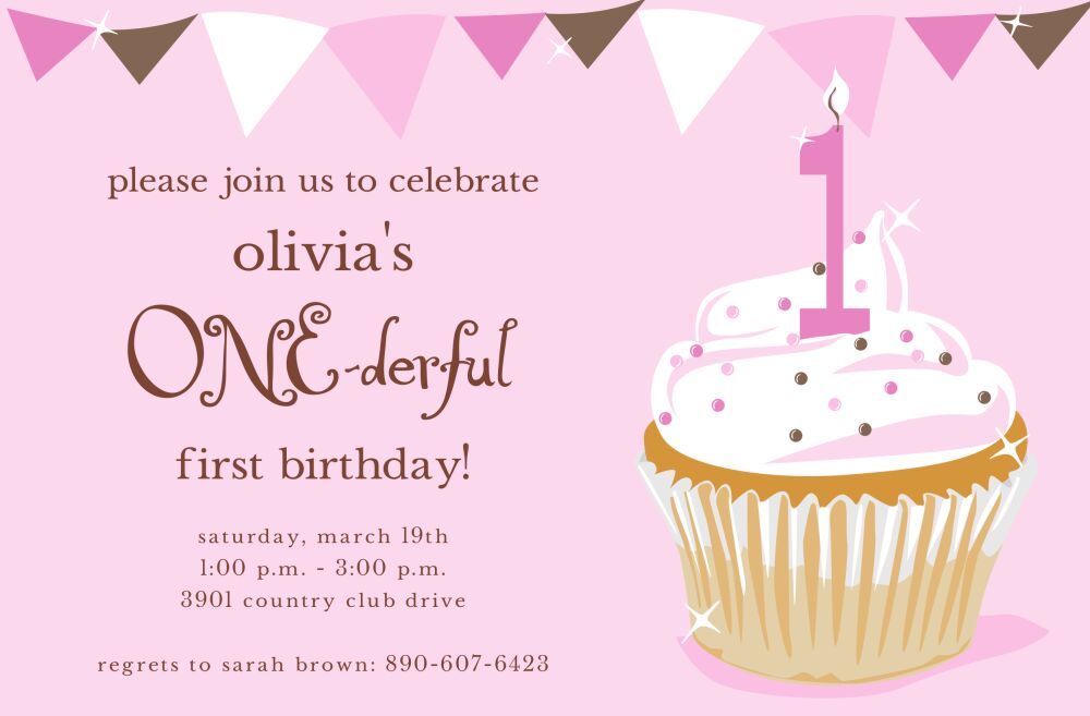 One-derful Girl Invitation