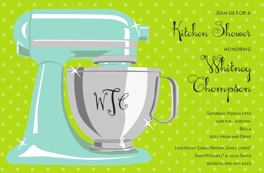 Sweet Mixer Invitation
