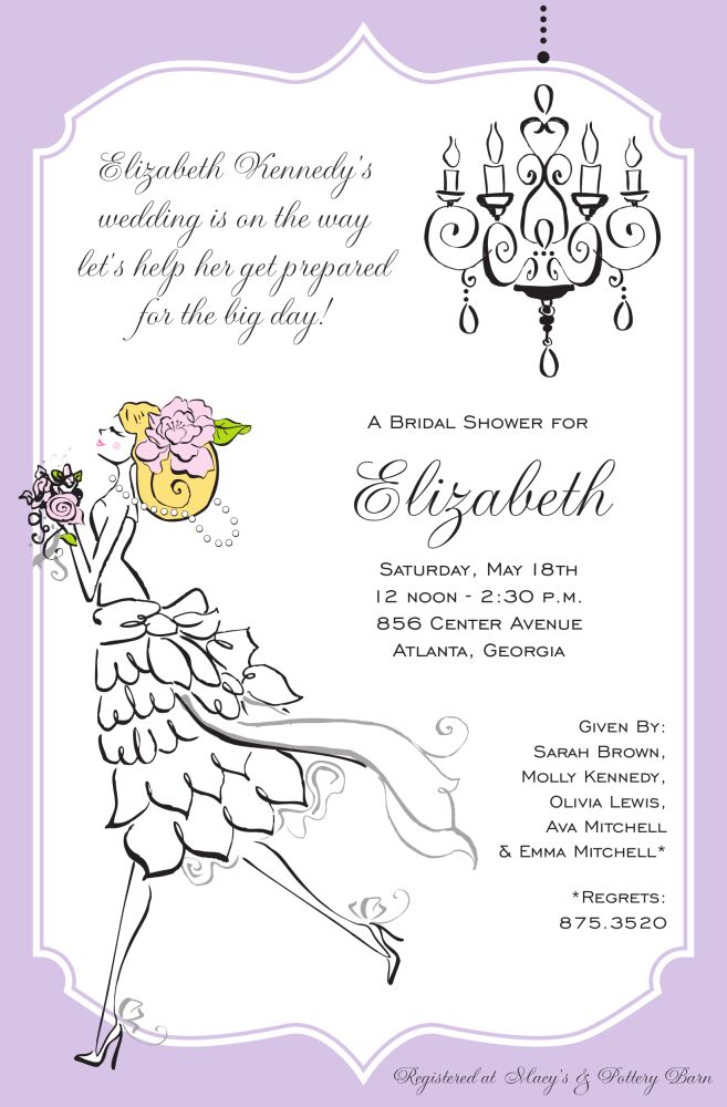 Vintage Bride Blonde Invitation
