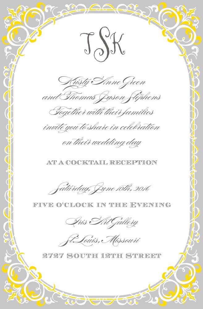 Classic Trim Invitation