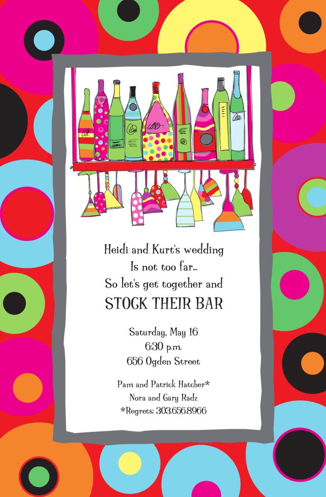 Stock Their Bar Invitation