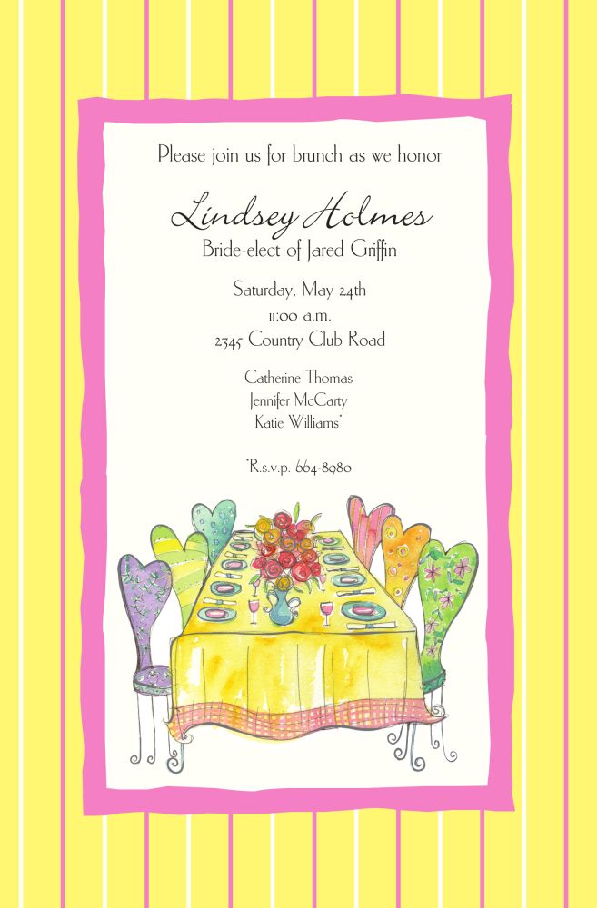 Ladies Luncheon Invitation