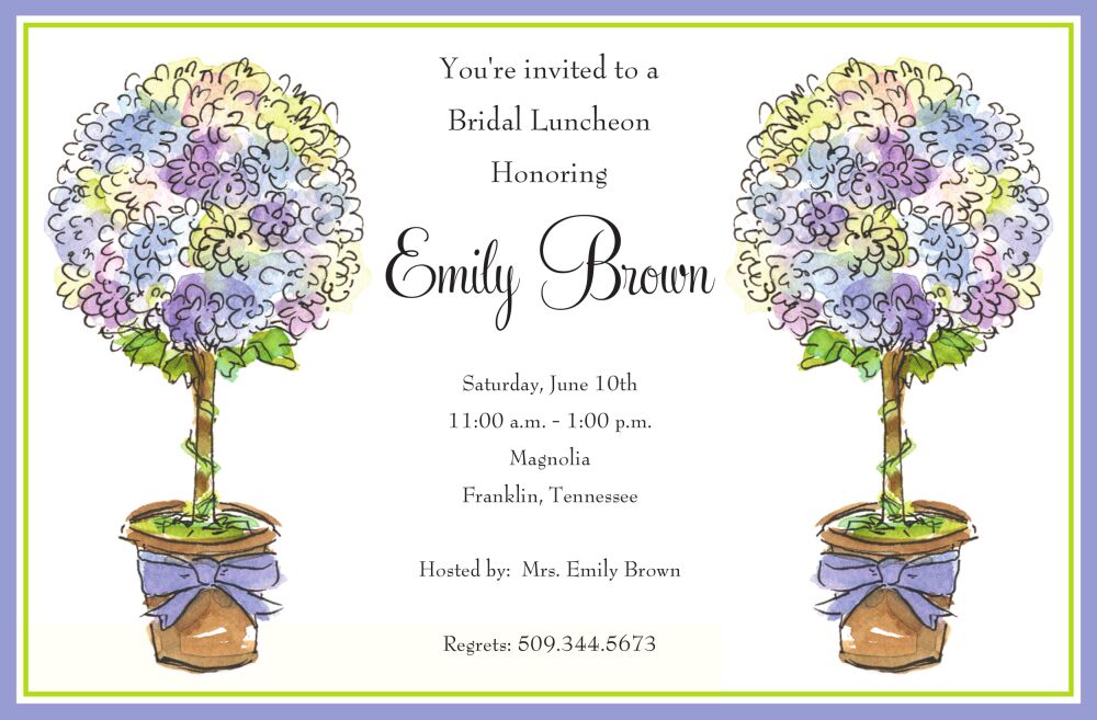 Allium Topiaries Invitation