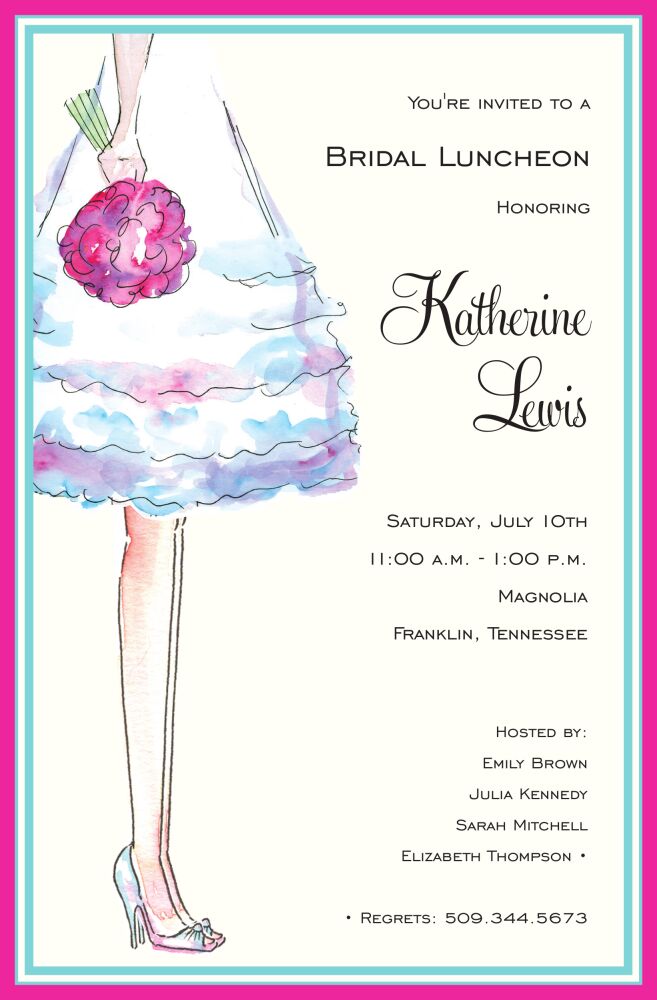 Bride's Legs Invitation