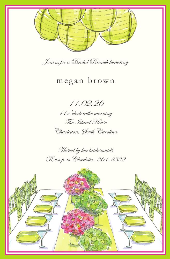 Fancy Table Invitation