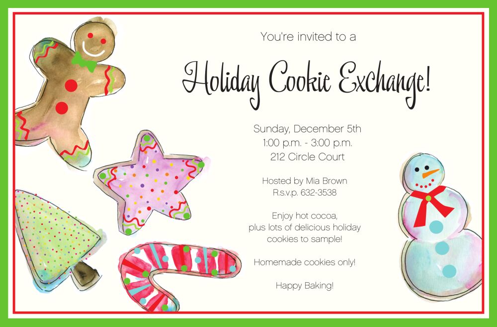 Jolly Cookies Invitation