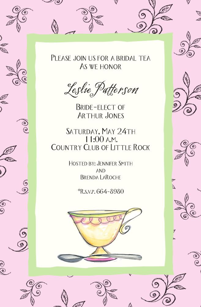 Tea Cup Invitation