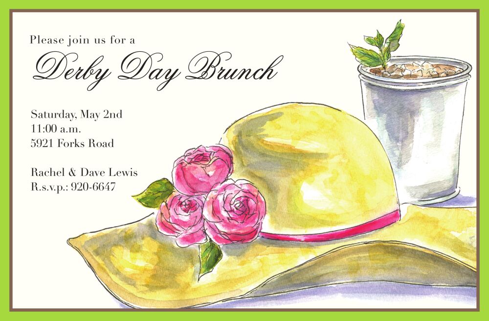 Derby Hat Invitation