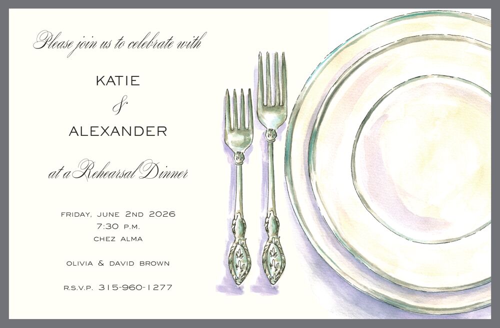 Classic Place Setting Invitation