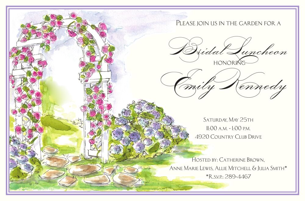 Rose Trellis Invitation