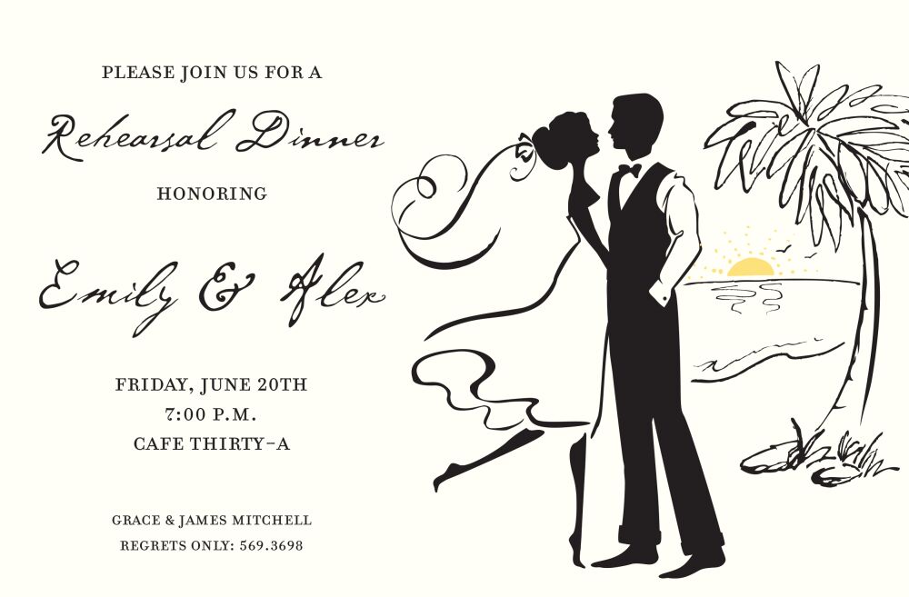 Beachside Wed Invitation