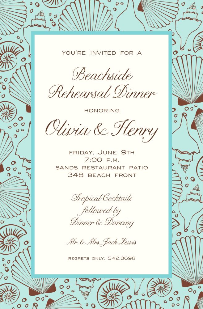 Natural Shell Invitation