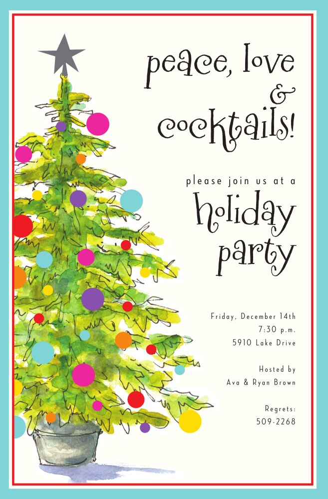 Lively Tree Invitation