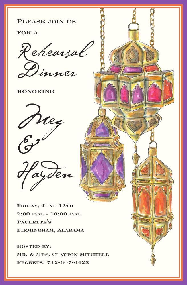 Arabian Lights Invitation