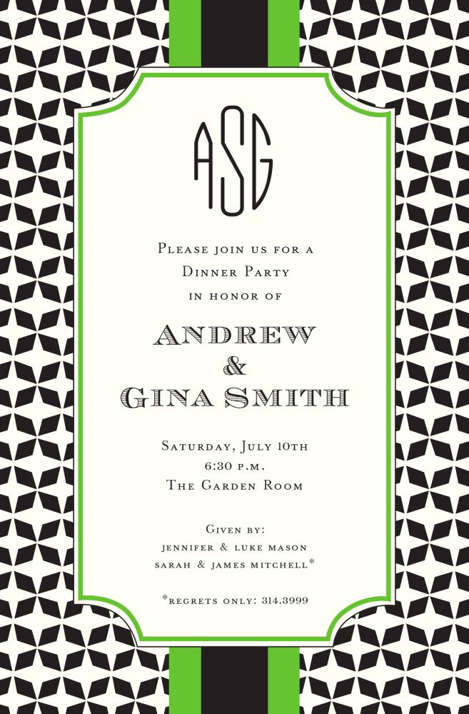 Grand Green Invitation