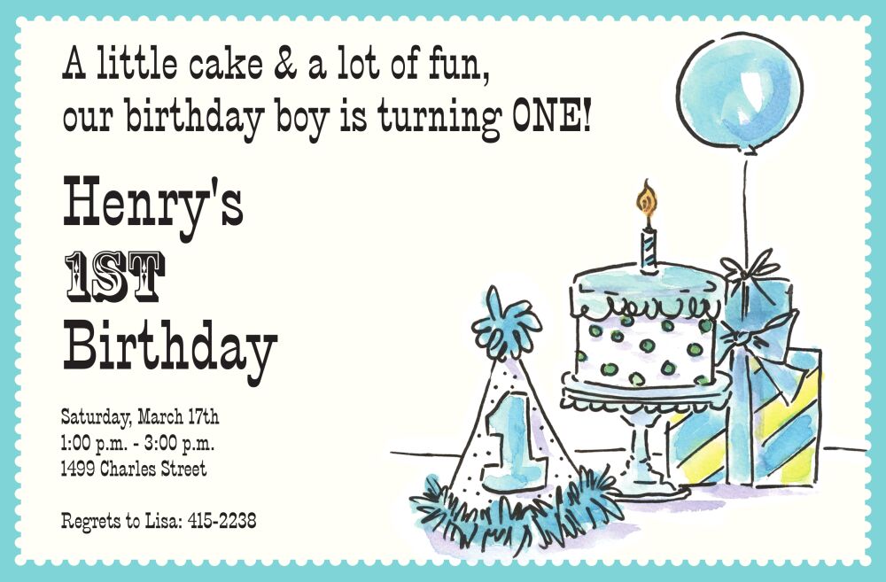 His 1st Invitation