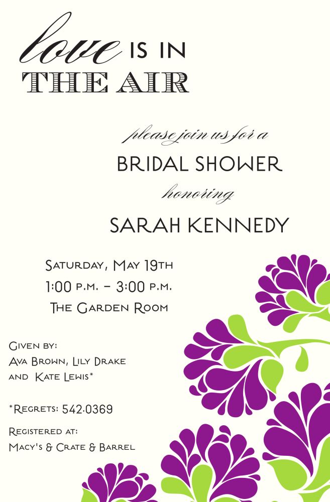 Lush Purple Invitation