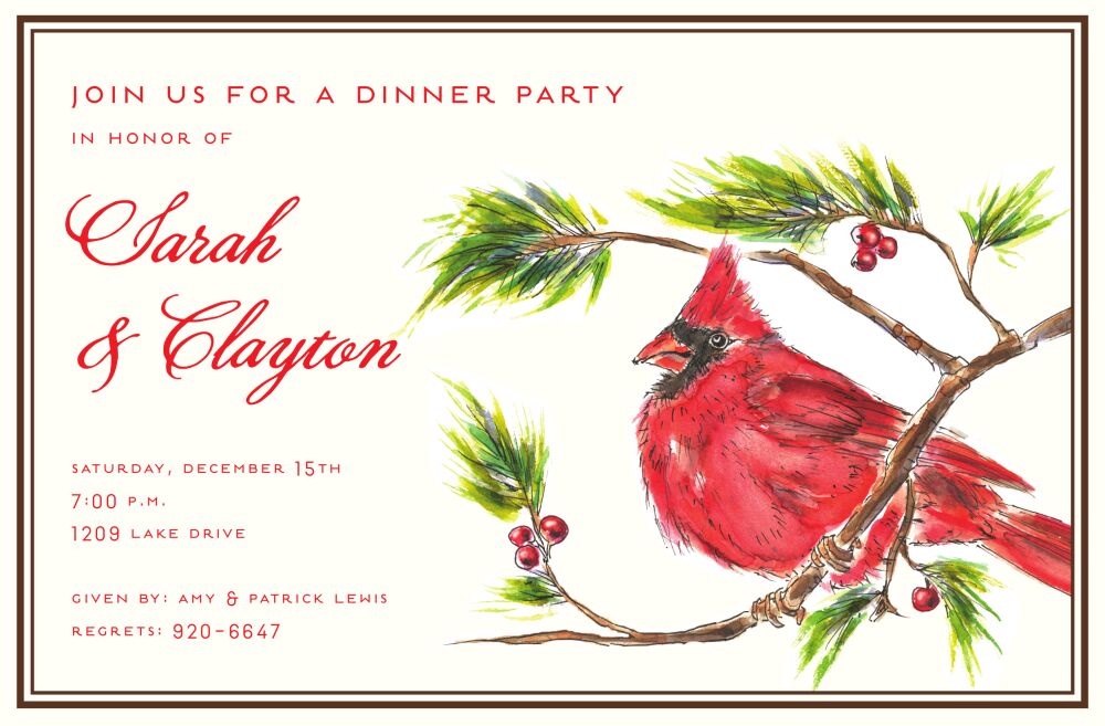 Cardinal Invitation