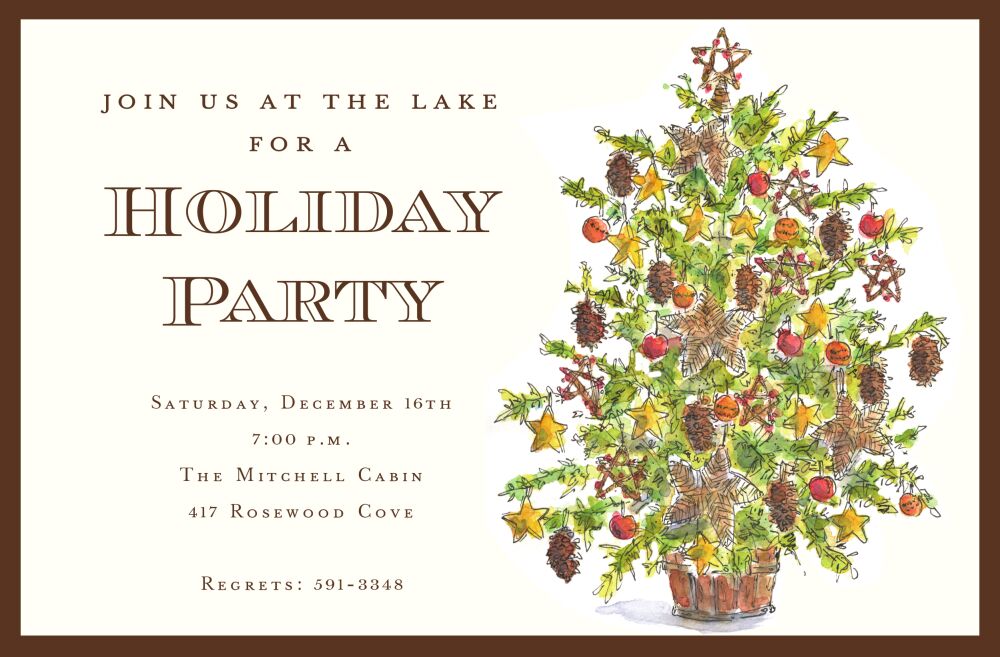 Woodland Tree Invitation