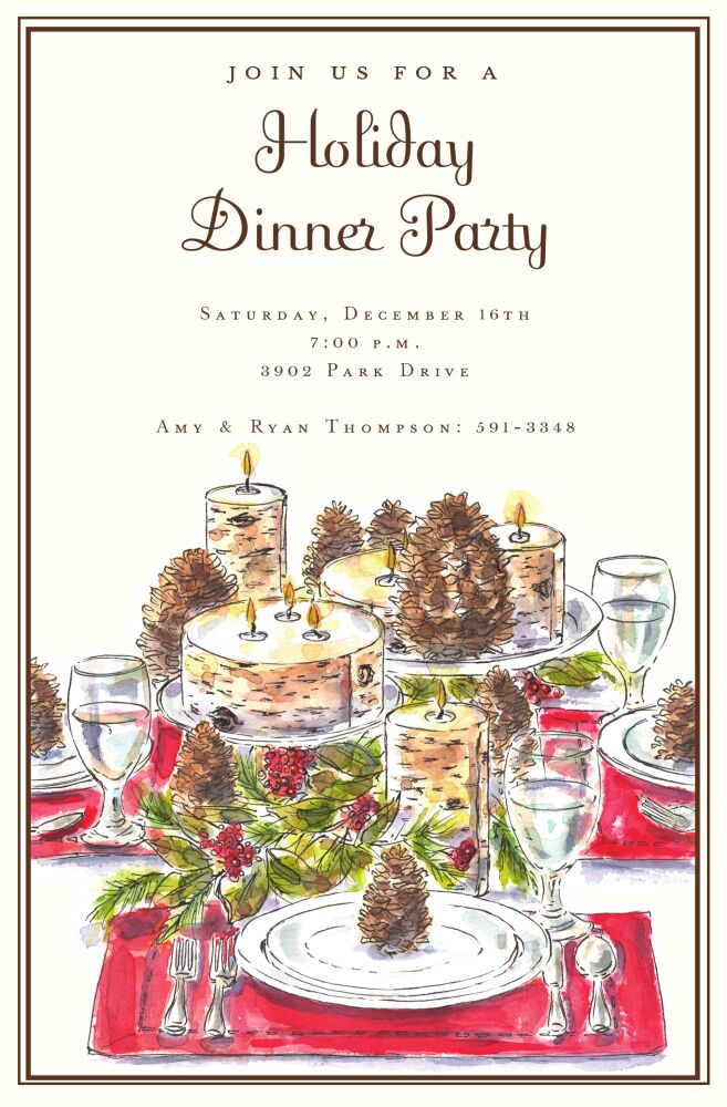 Rustic Table Invitation