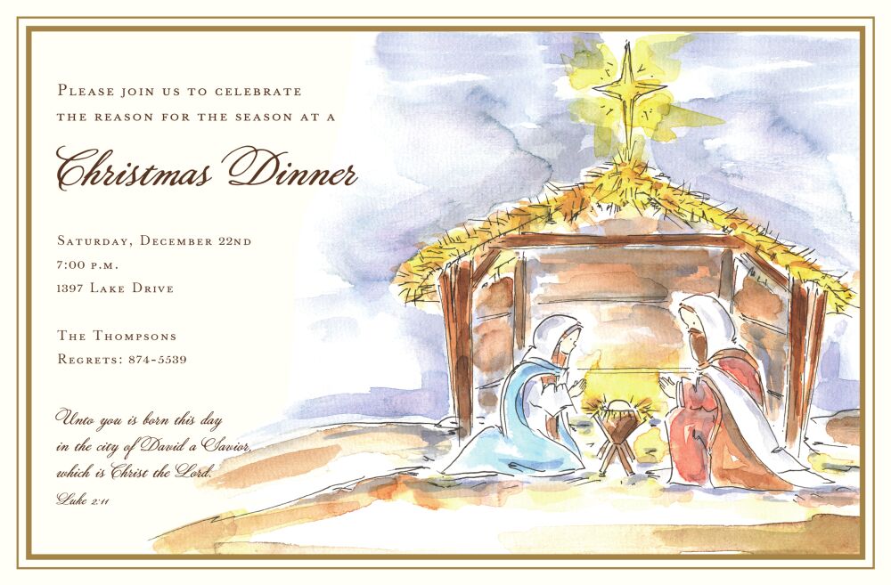 Holy Night Invitation