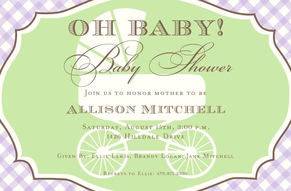 Framed Carriage Invitation