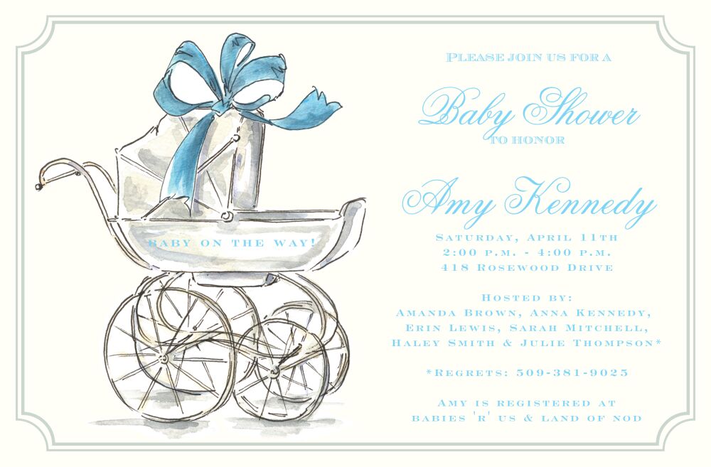 His Carriage Invitation