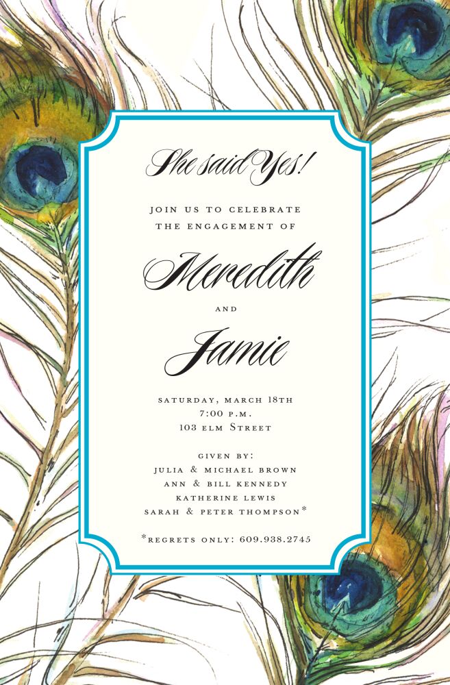 Feathers Invitation