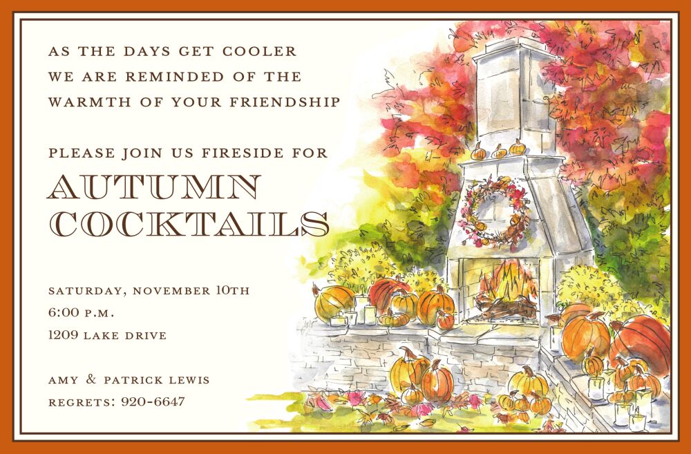 Harvest Hearth Invitation