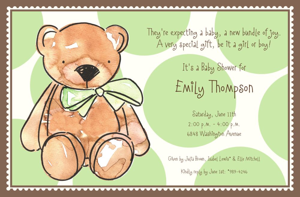 Teddy Invitation
